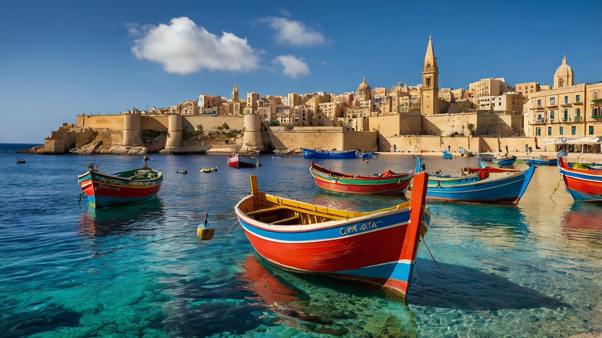 Stepping off the ship in Malta